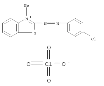 Molecular Structure of 16600-06-9 (2-((p-Chlorophenyl)azo)-3-methylbenzothiazoliumperchlorate)